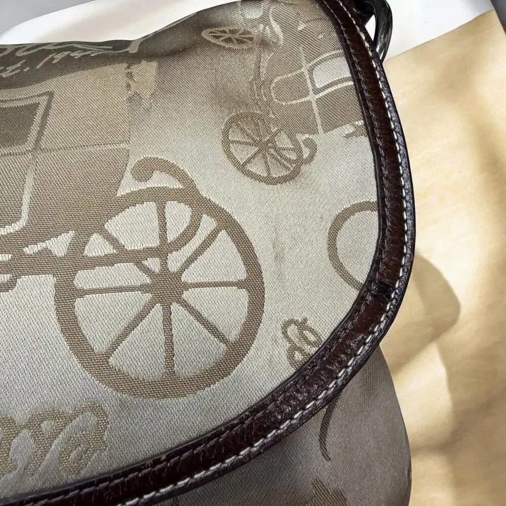 Y2K Coach F14888 1941 Horse & Carriage Flap Bag & Pleated Wristlet
